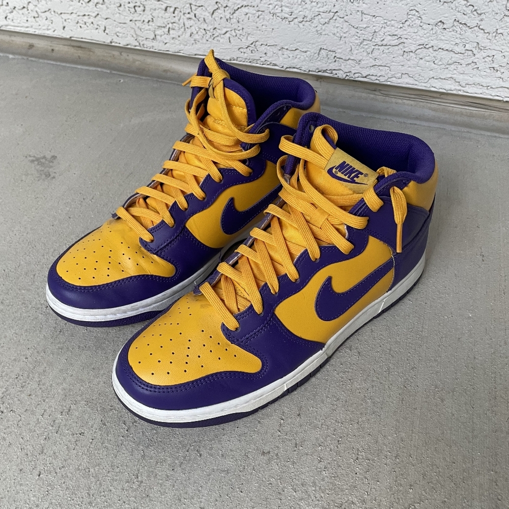 Nike Dunk High Lakers Sneakers Basketball shoes
